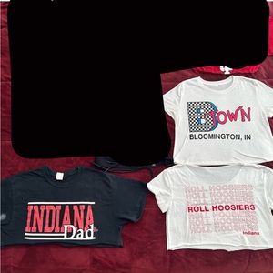‼️🔴⚪️IU TAILGATE BUNDLE HOOSIERS INDIANA UNIVERSITY GAMEDAY CROP TOP BUNDLE‼️‼️